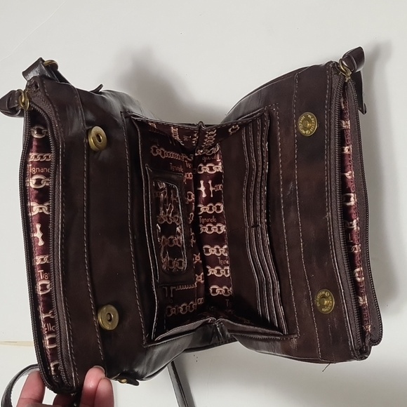 Tignanello 100% Genuine Leather Crossbody Purse - Picture 11 of 16